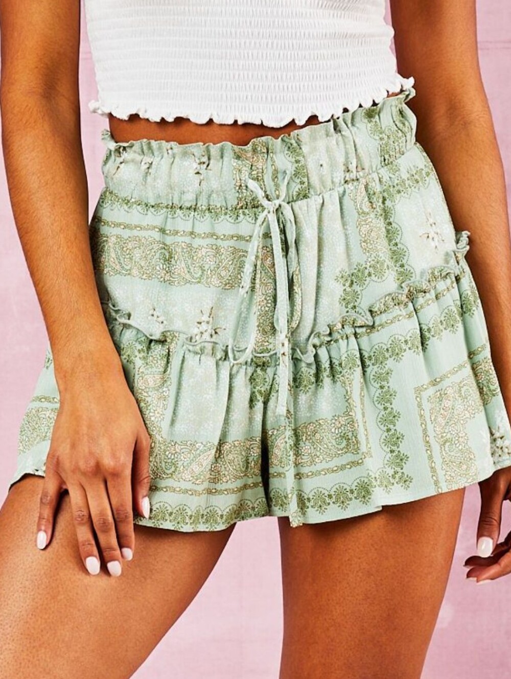 Altar'd State Meg Bandana Shorts, Size Small